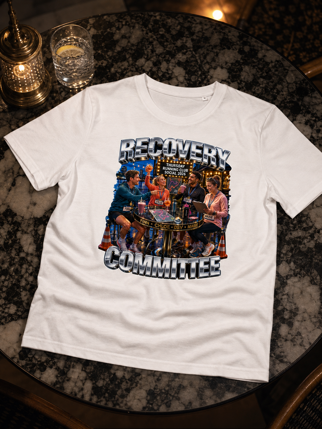 Levyo shirt visual for running club social t shirts