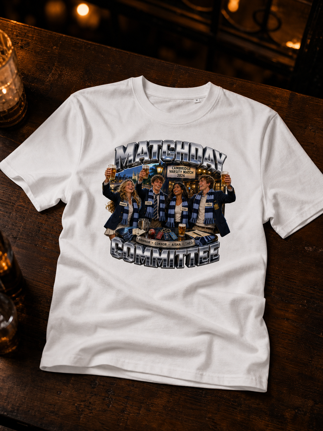 Levyo shirt visual for varsity match t shirts