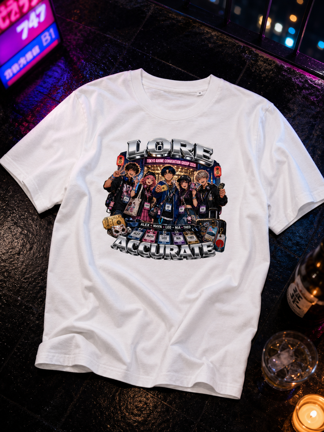 Levyo shirt visual for anime convention group t shirts