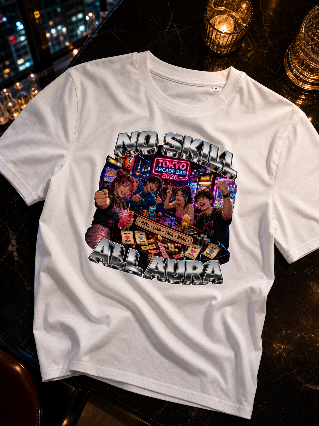 Levyo shirt visual for arcade bar t shirts