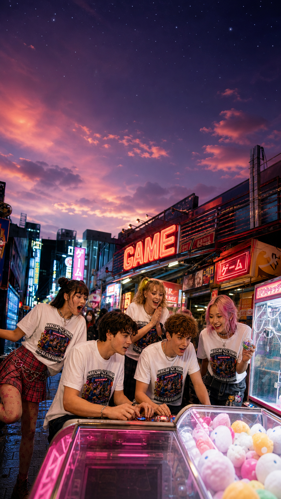 Arcade Night T Shirts Levyo shirt visual