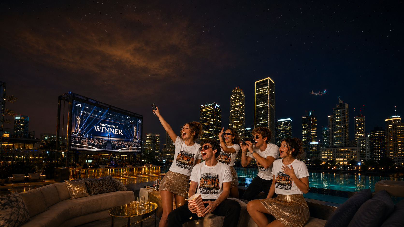 Award Show Watch Party T Shirts Levyo shirt visual