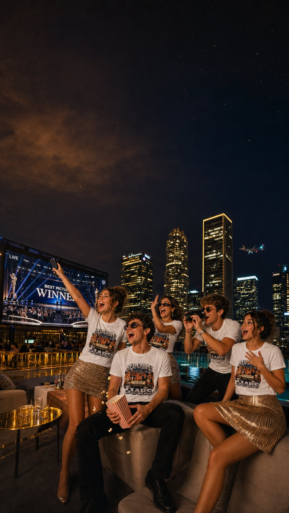 Award Show Watch Party T Shirts Levyo shirt visual