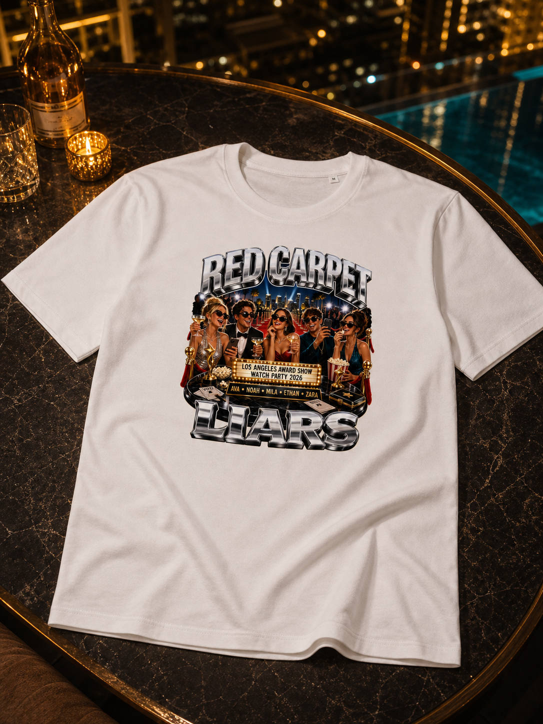 Levyo shirt visual for award show watch party t shirts
