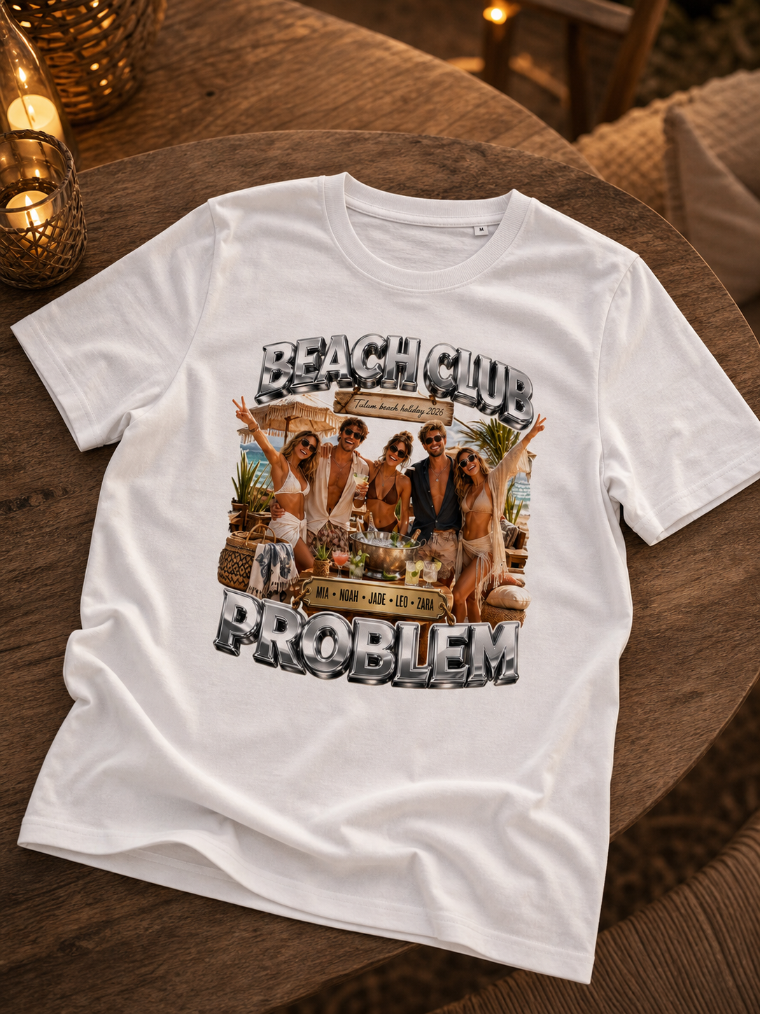 Levyo shirt visual for beach holiday t shirts