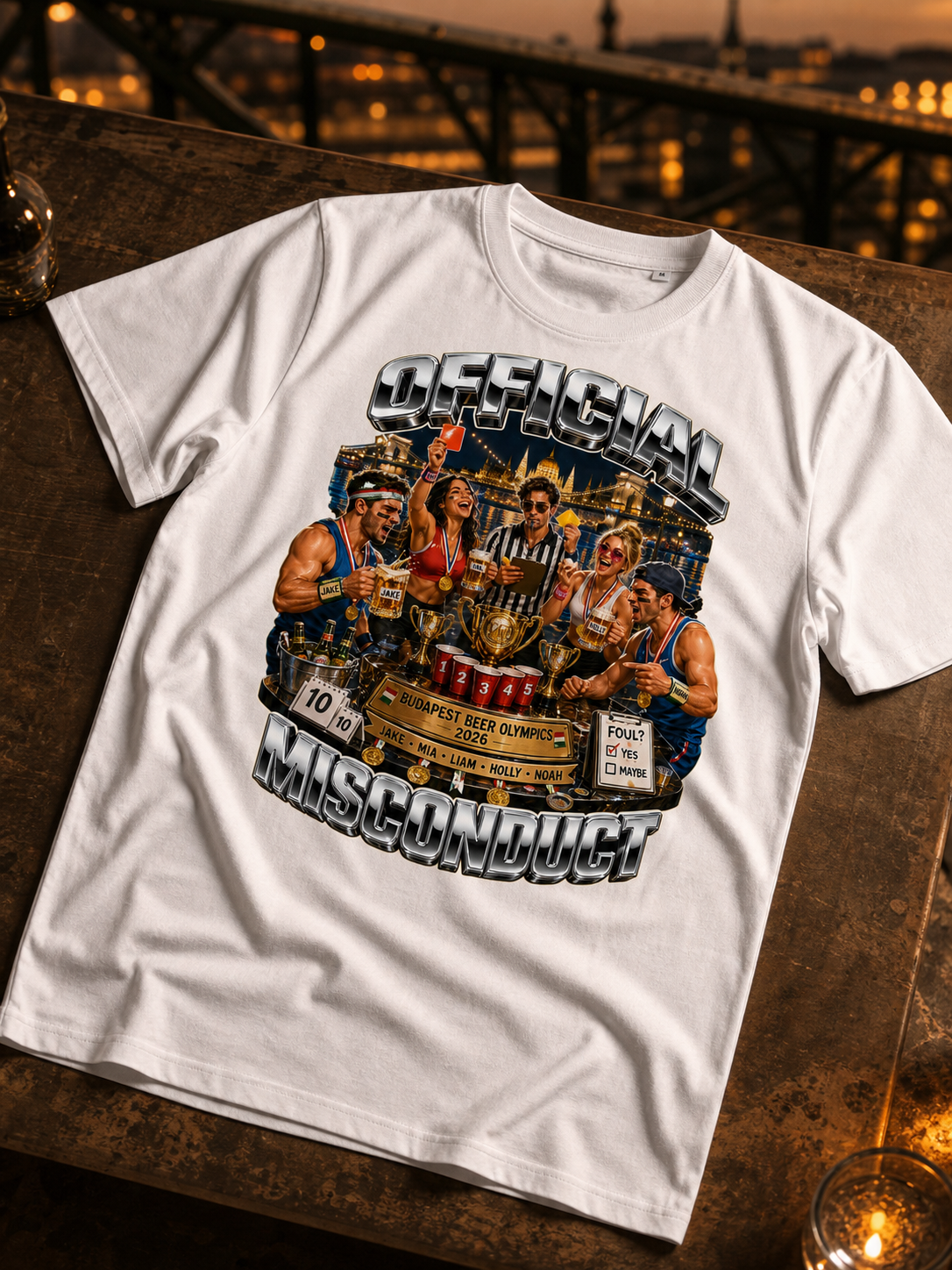 Levyo shirt visual for beer olympics t shirts