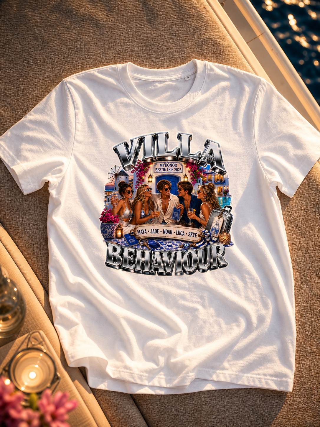 Levyo shirt visual for bestie trip t shirts