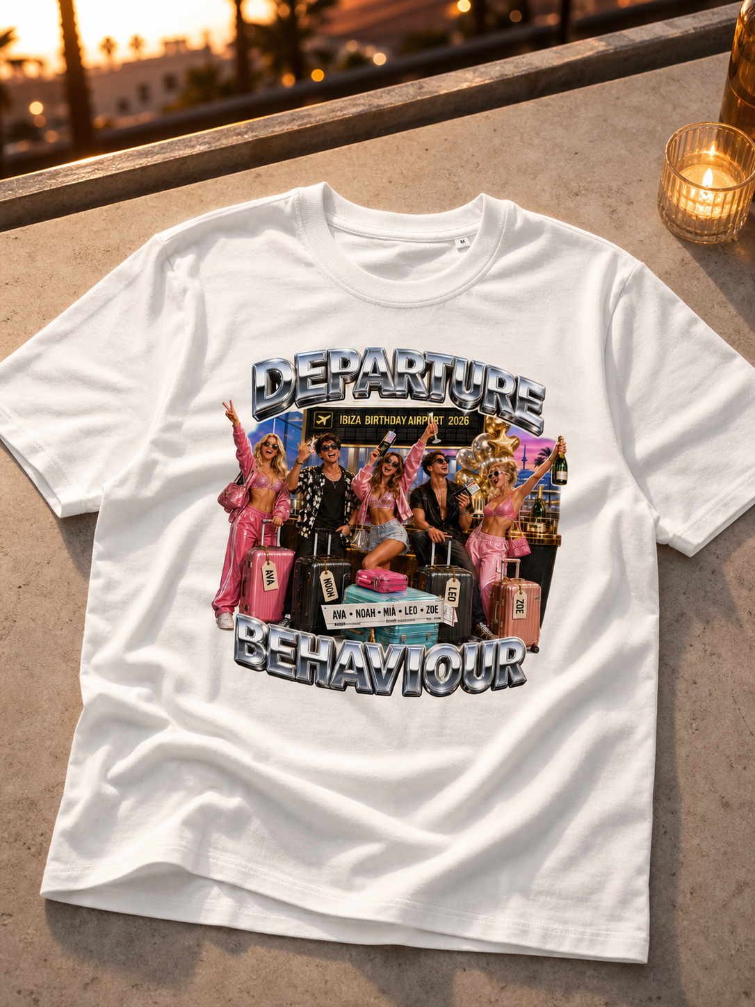 Levyo shirt visual for birthday airport t shirts