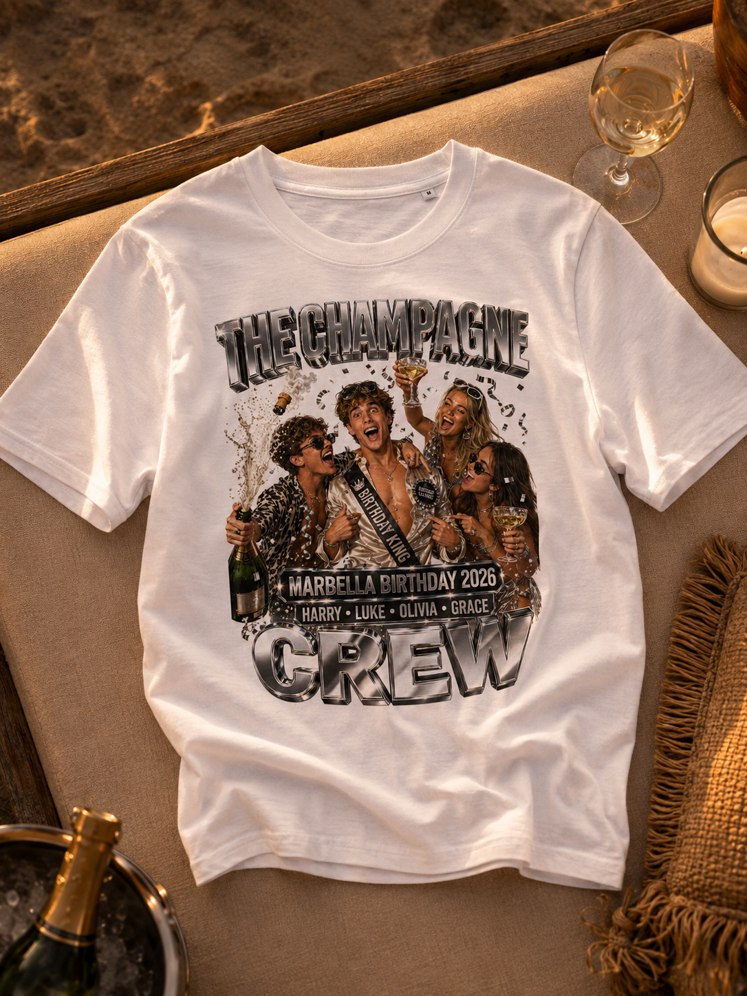 Levyo shirt visual for birthday trip shirts