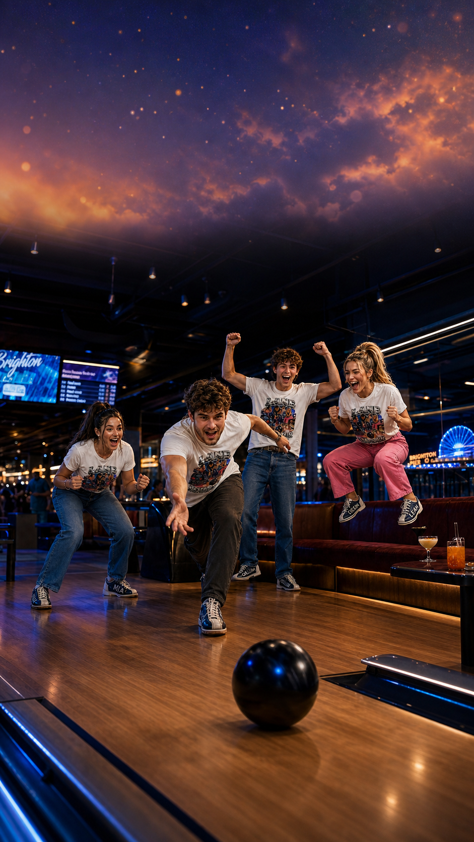 Bowling Night T Shirts Levyo shirt visual