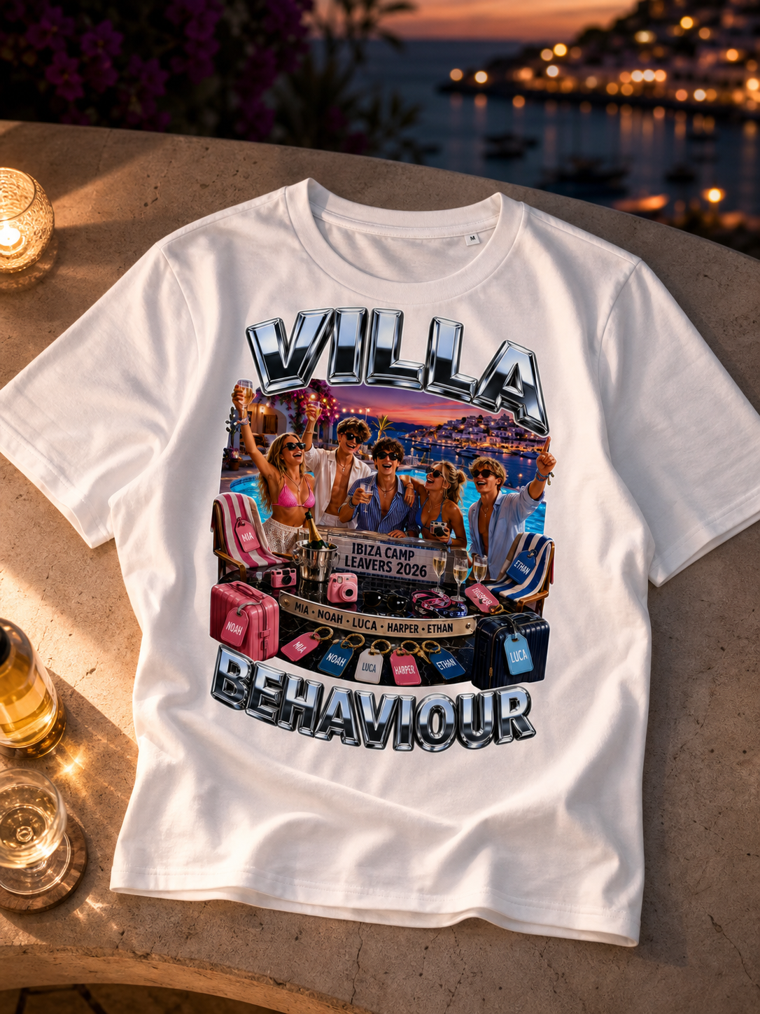 Levyo shirt visual for camp leavers t shirts