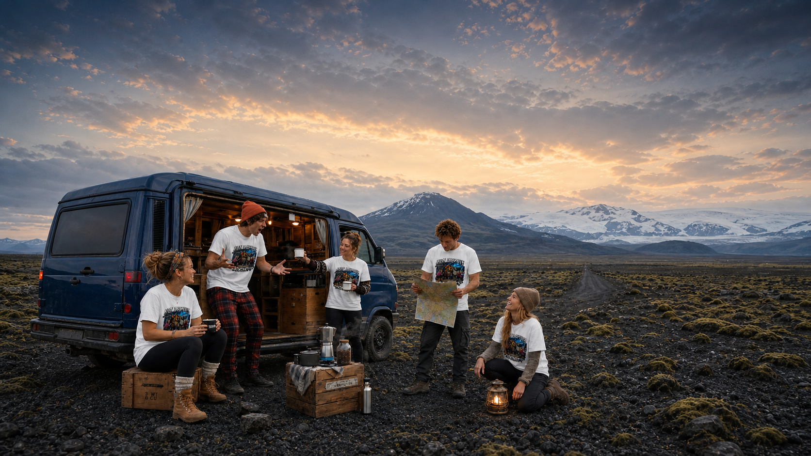 Campervan Trip T Shirts Levyo shirt visual