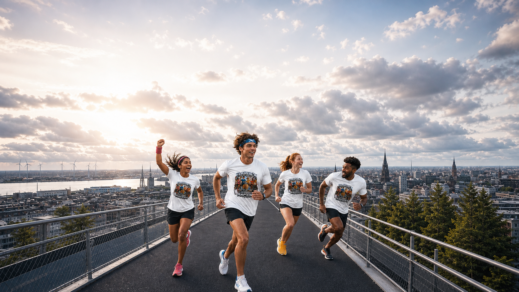 Charity RUN Crew T Shirts Levyo shirt visual