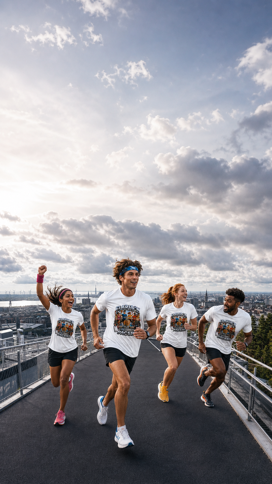 Charity RUN Crew T Shirts Levyo shirt visual