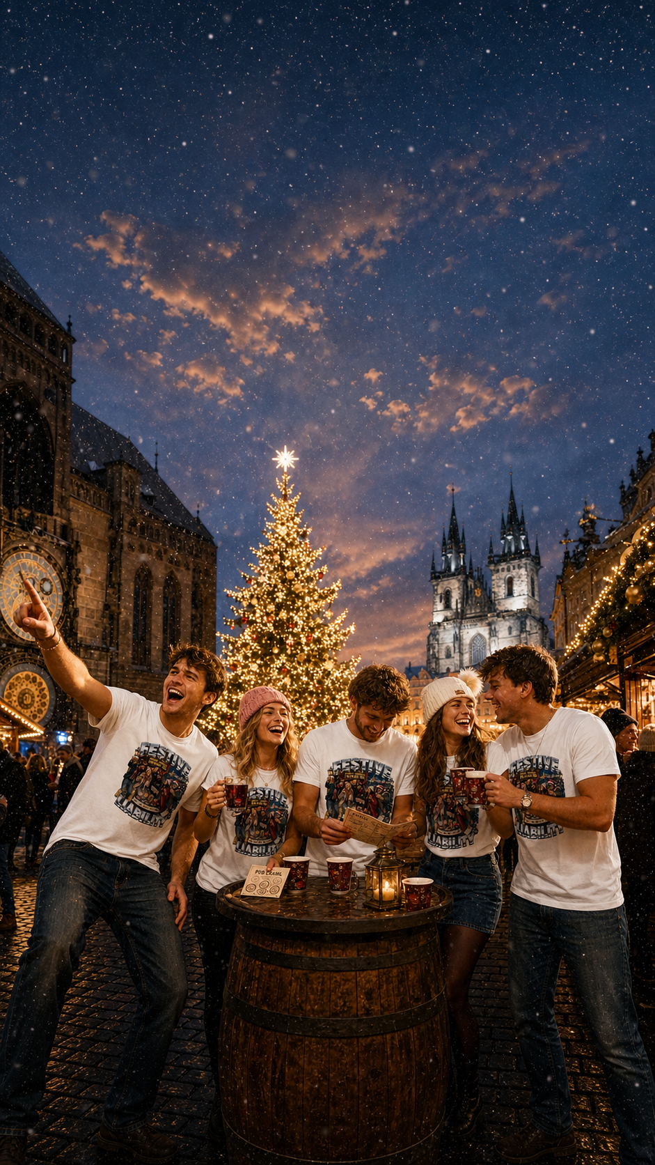 Christmas PUB Crawl T Shirts Levyo shirt visual