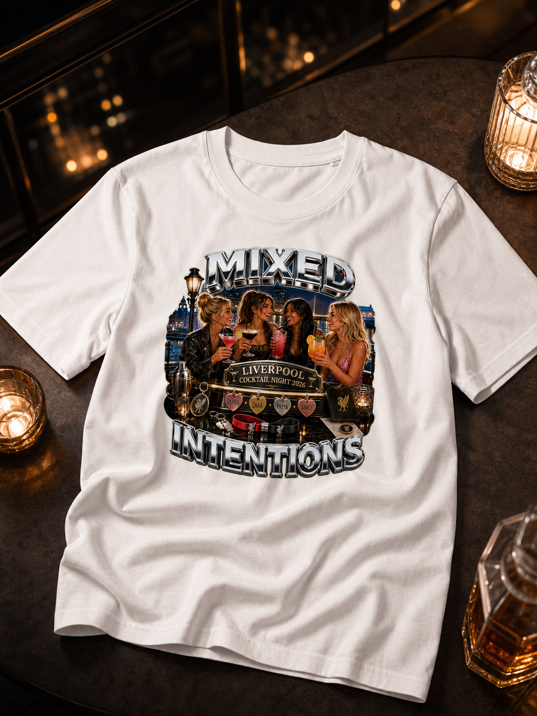 Levyo shirt visual for cocktail night t shirts