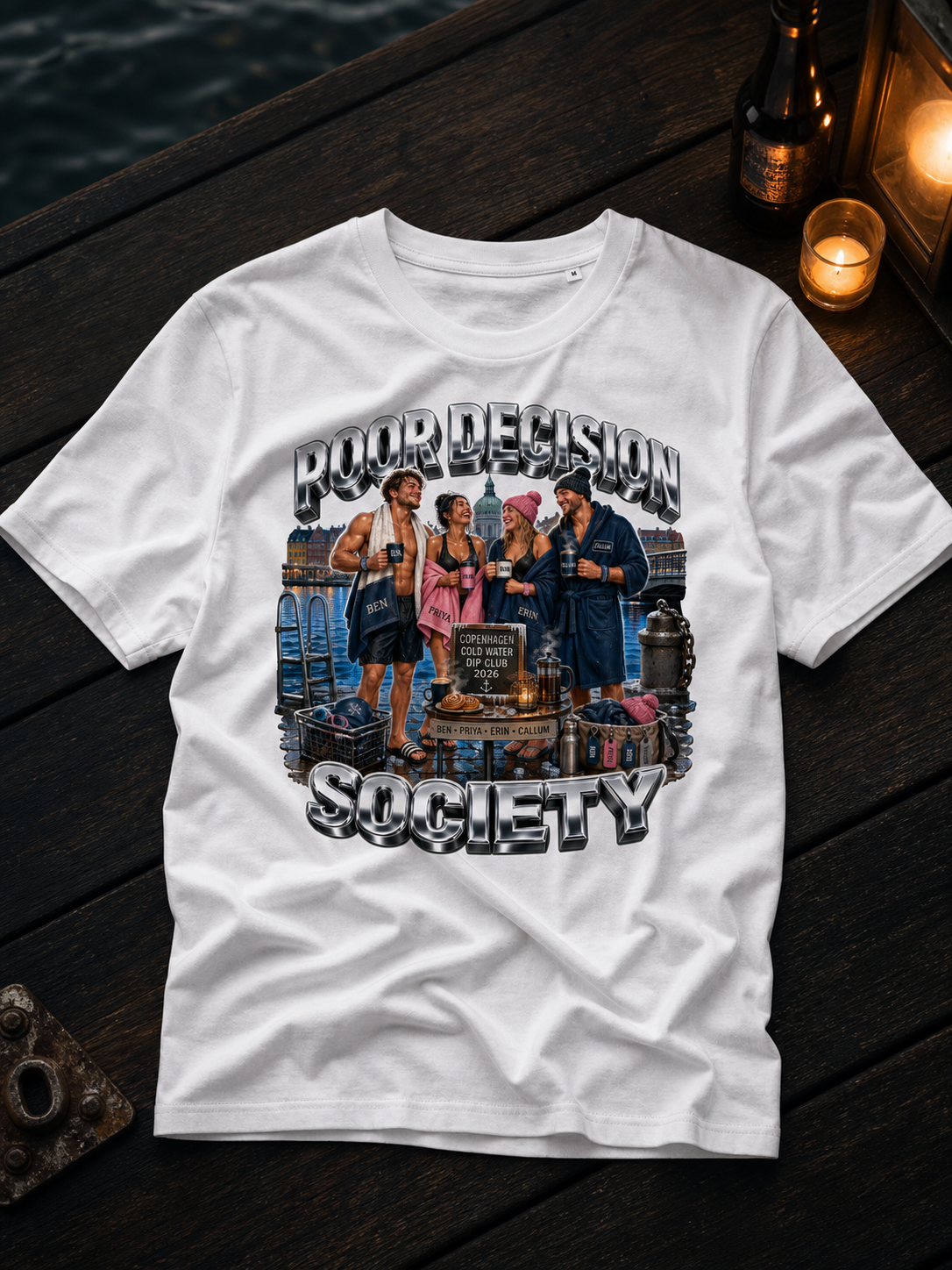 Levyo shirt visual for cold water dip club t shirts
