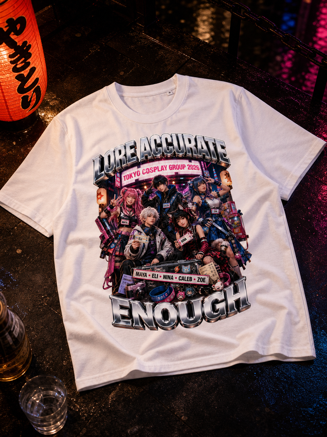 Levyo shirt visual for cosplay group t shirts