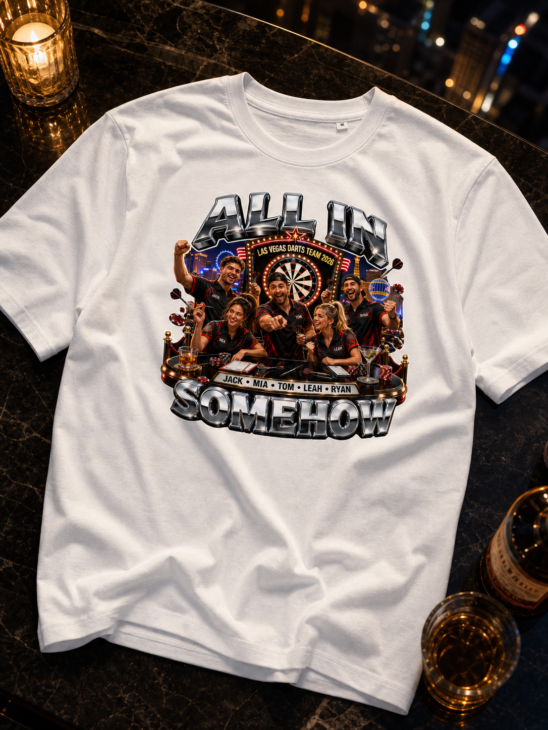 Levyo shirt visual for darts team t shirts
