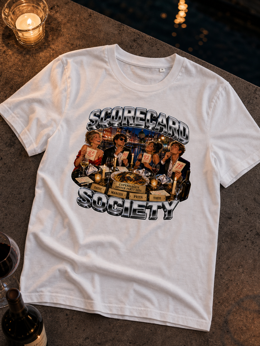 Levyo shirt visual for dinner party t shirts
