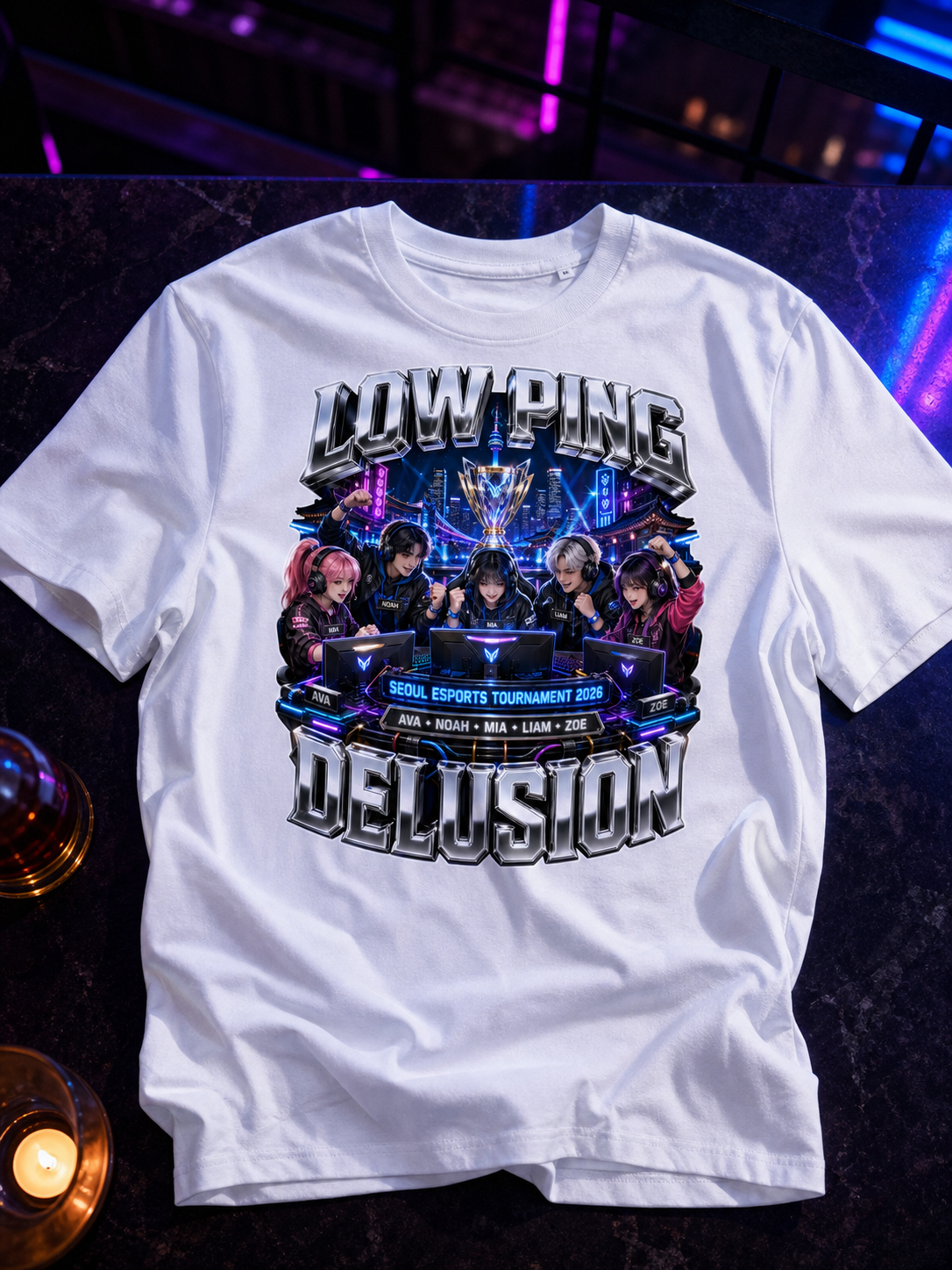Levyo shirt visual for esports tournament t shirts