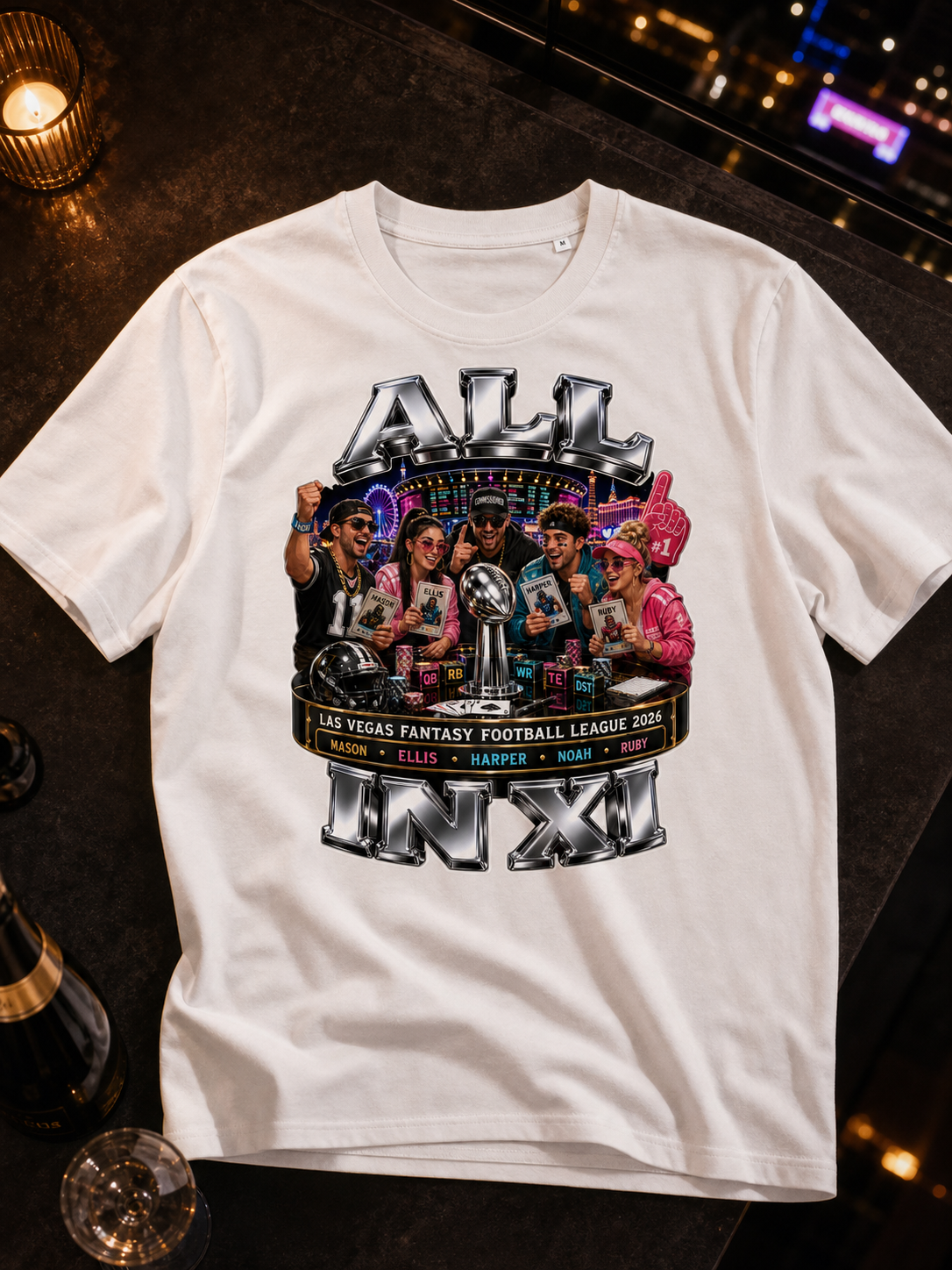 Levyo shirt visual for fantasy football league t shirts