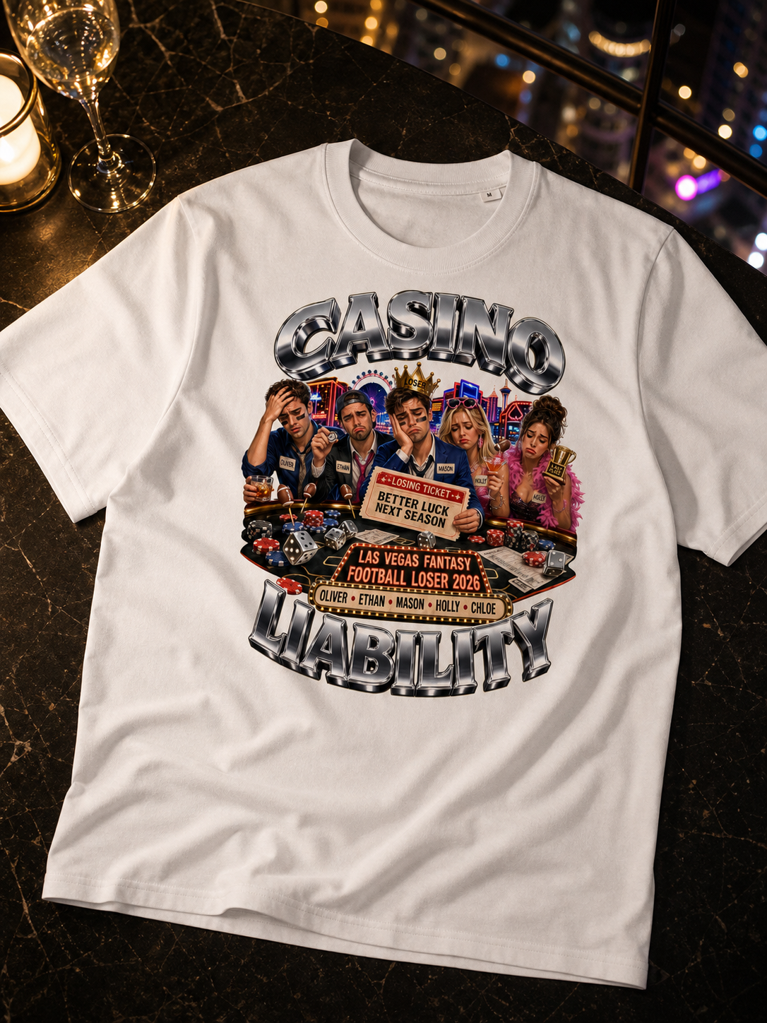 Levyo shirt visual for fantasy football loser t shirts