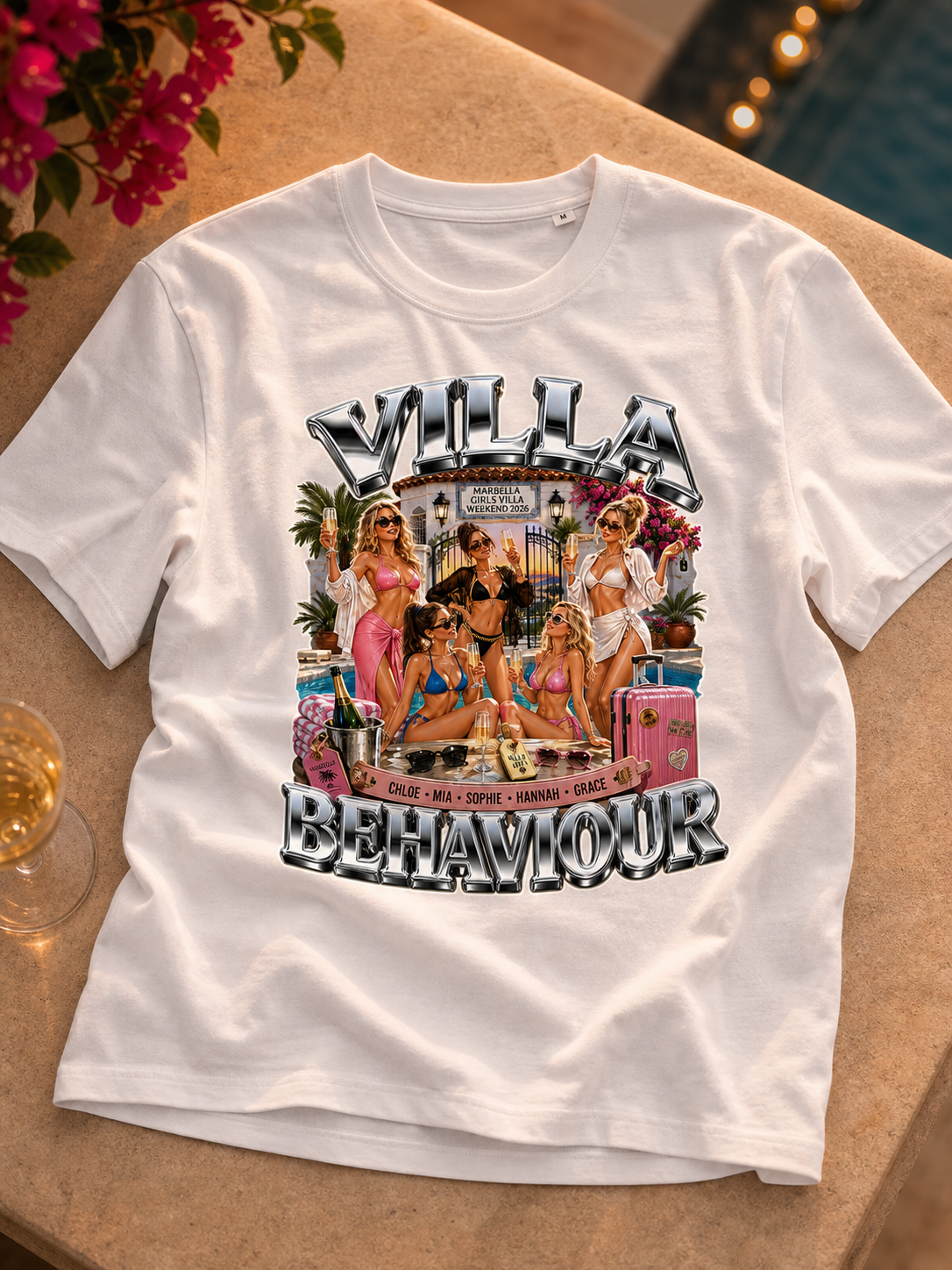 Levyo shirt visual for girls villa weekend t shirts
