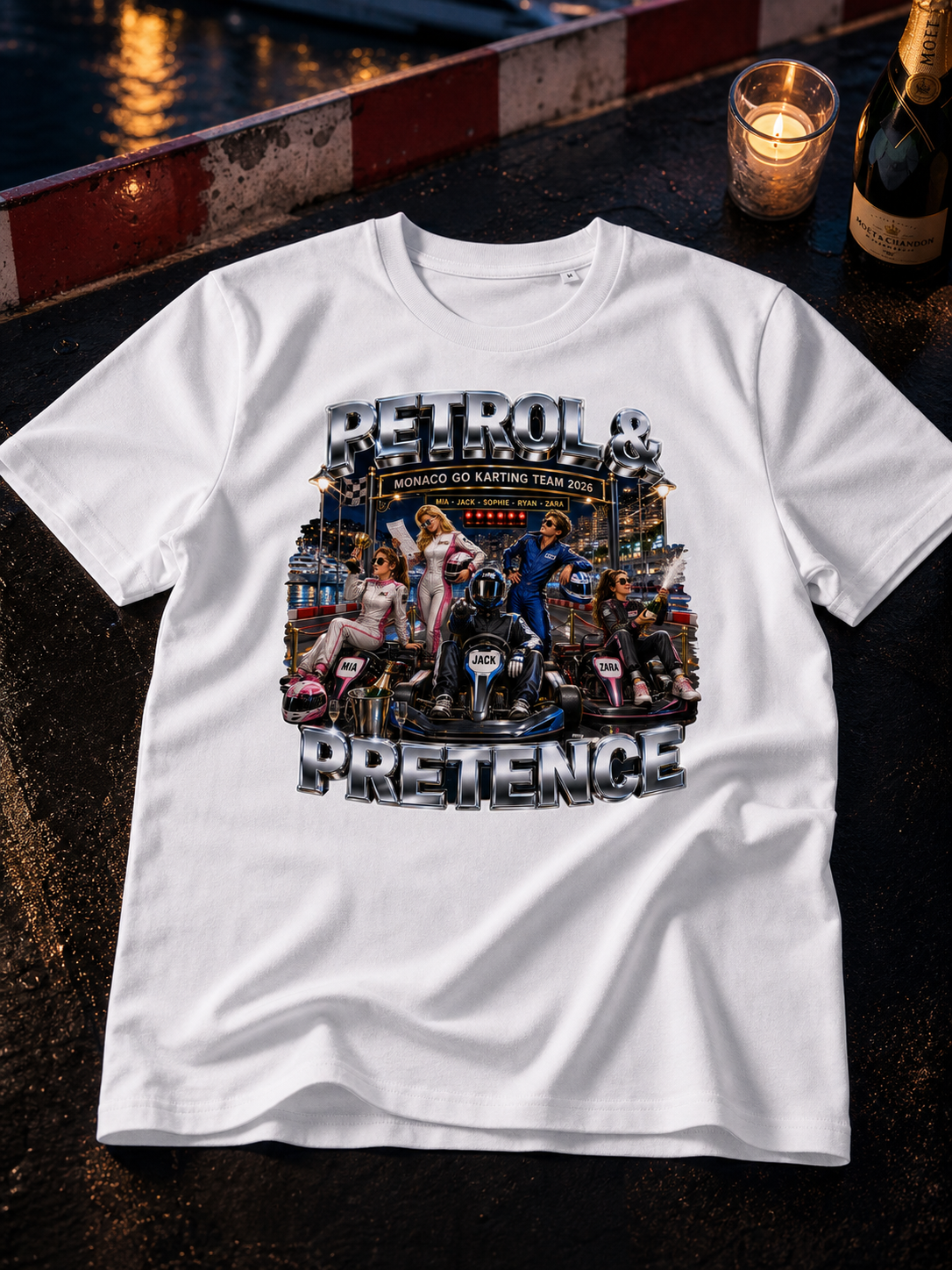 Levyo shirt visual for go karting team t shirts