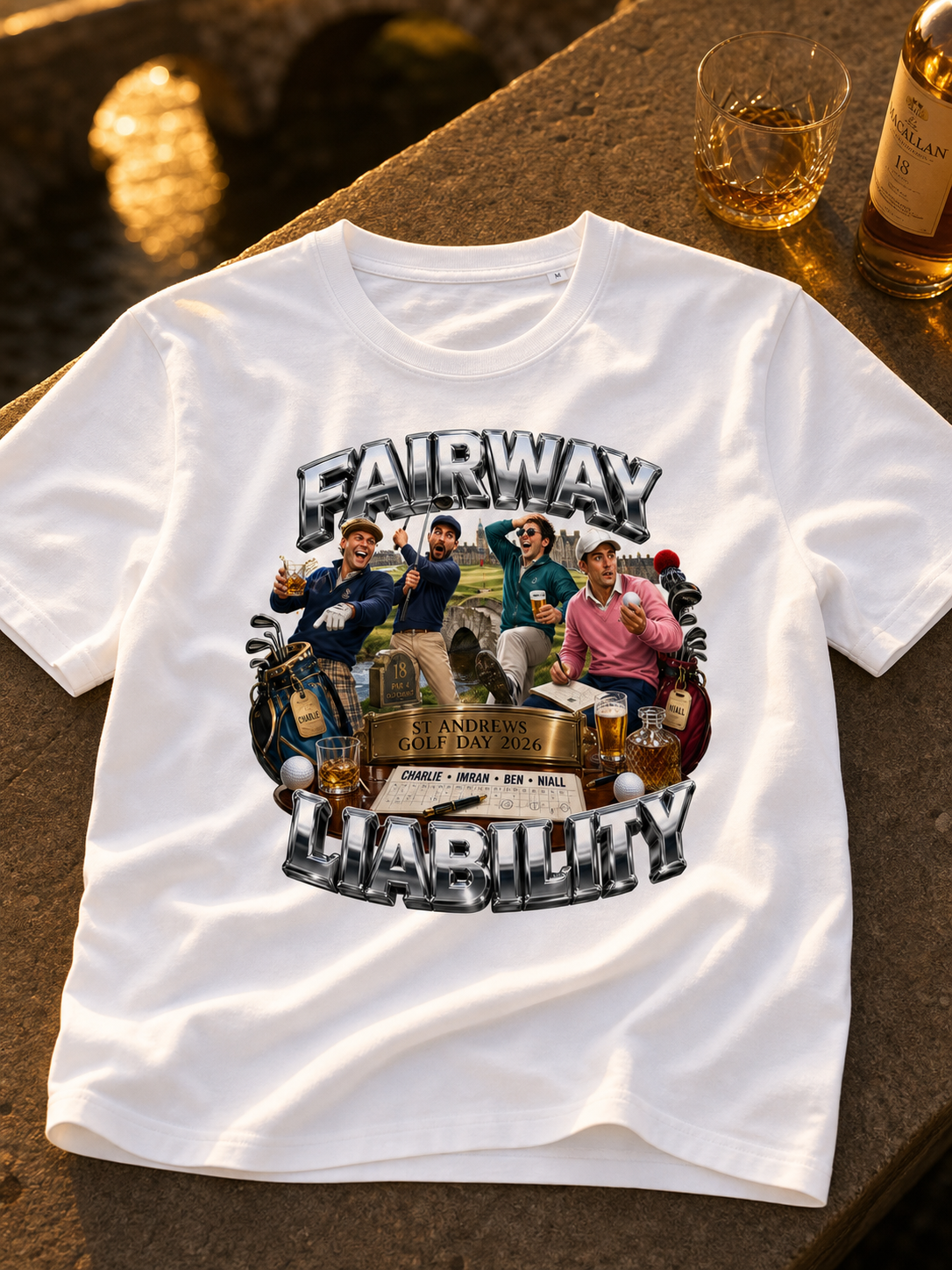 Levyo shirt visual for golf day t shirts