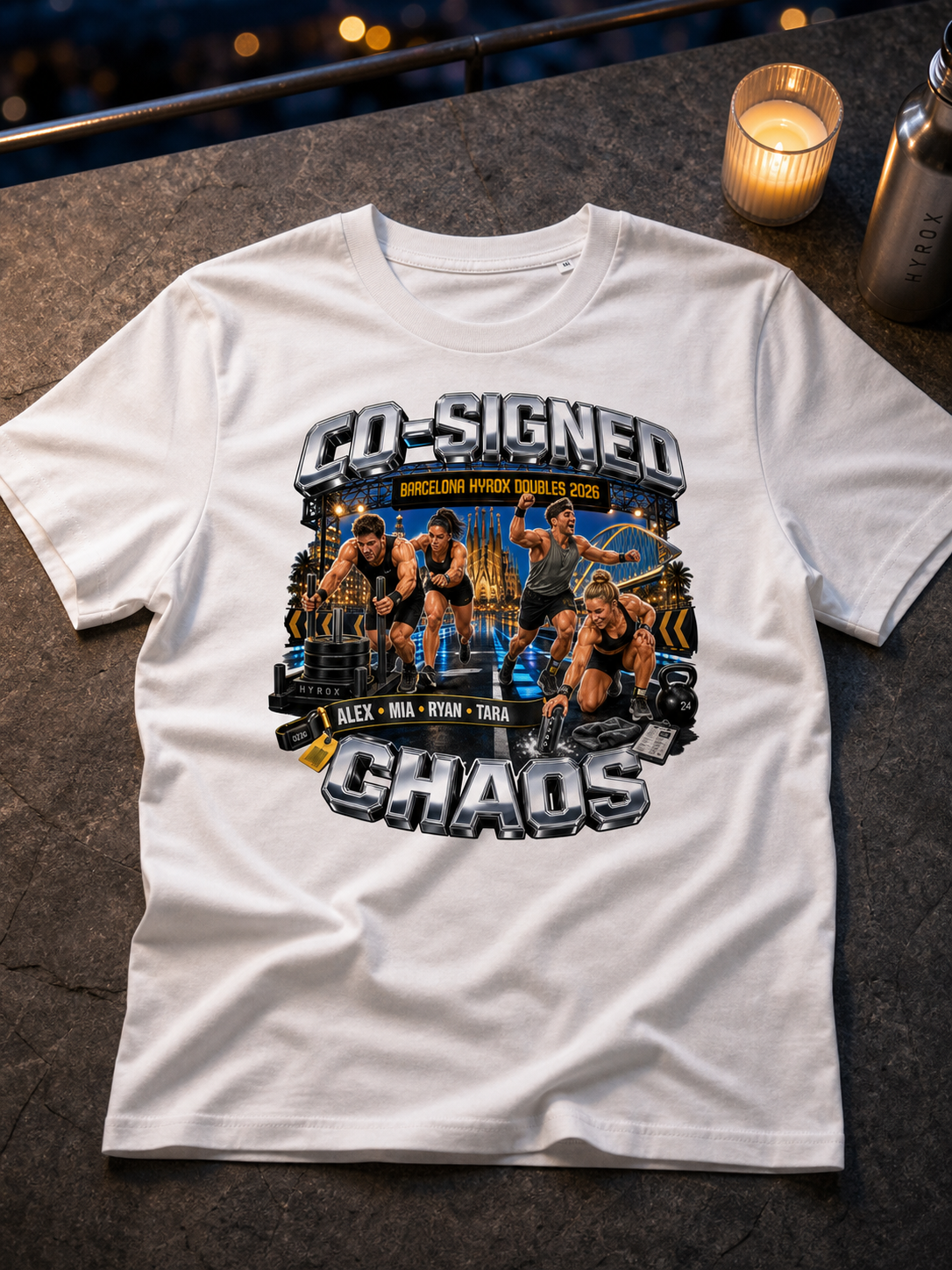 Levyo shirt visual for hyrox doubles t shirts