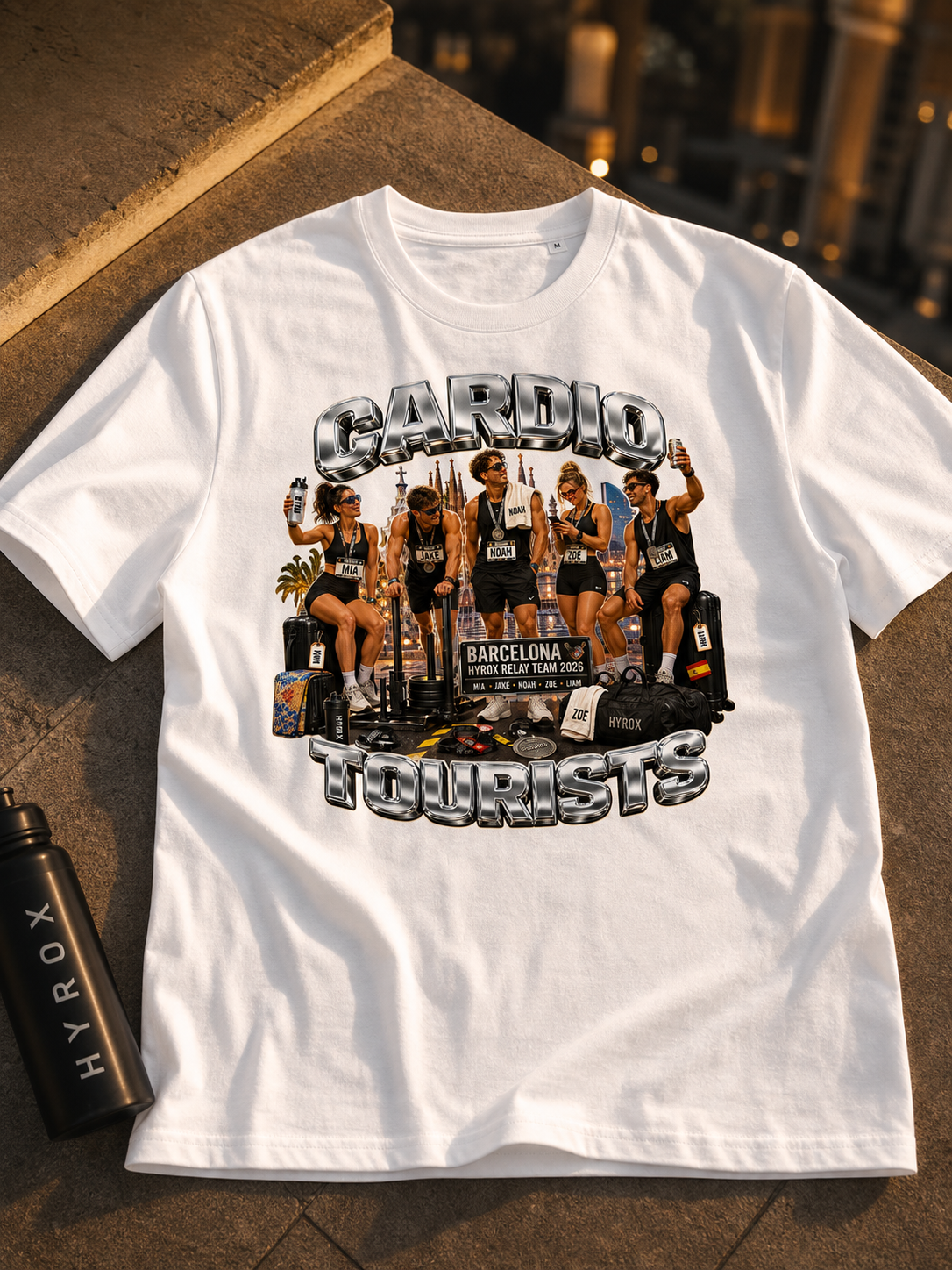 Levyo shirt visual for hyrox relay team t shirts