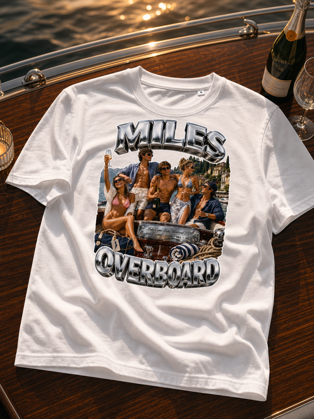 Levyo shirt visual for lake weekend t shirts