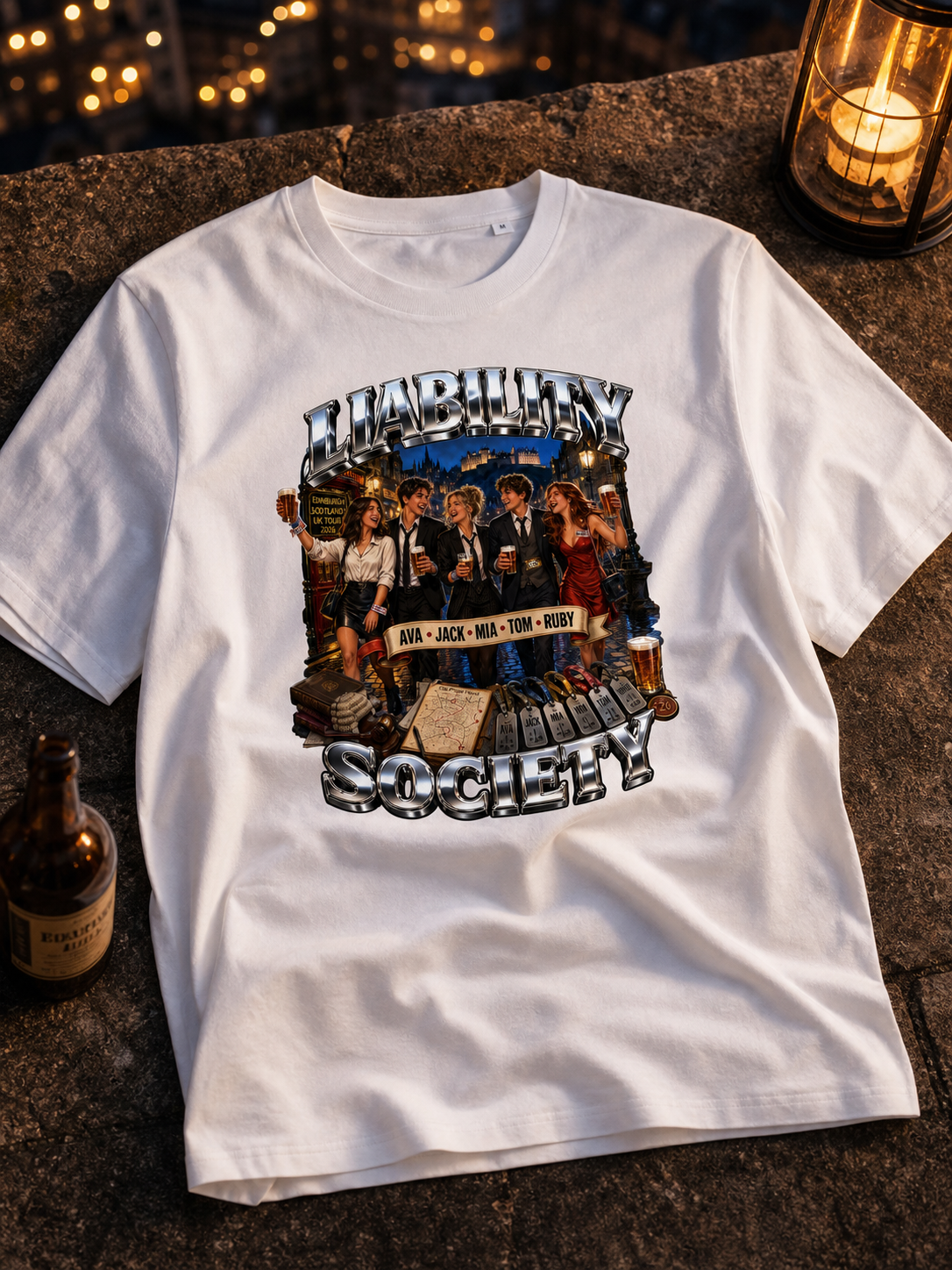 Levyo shirt visual for law society pub crawl t shirts