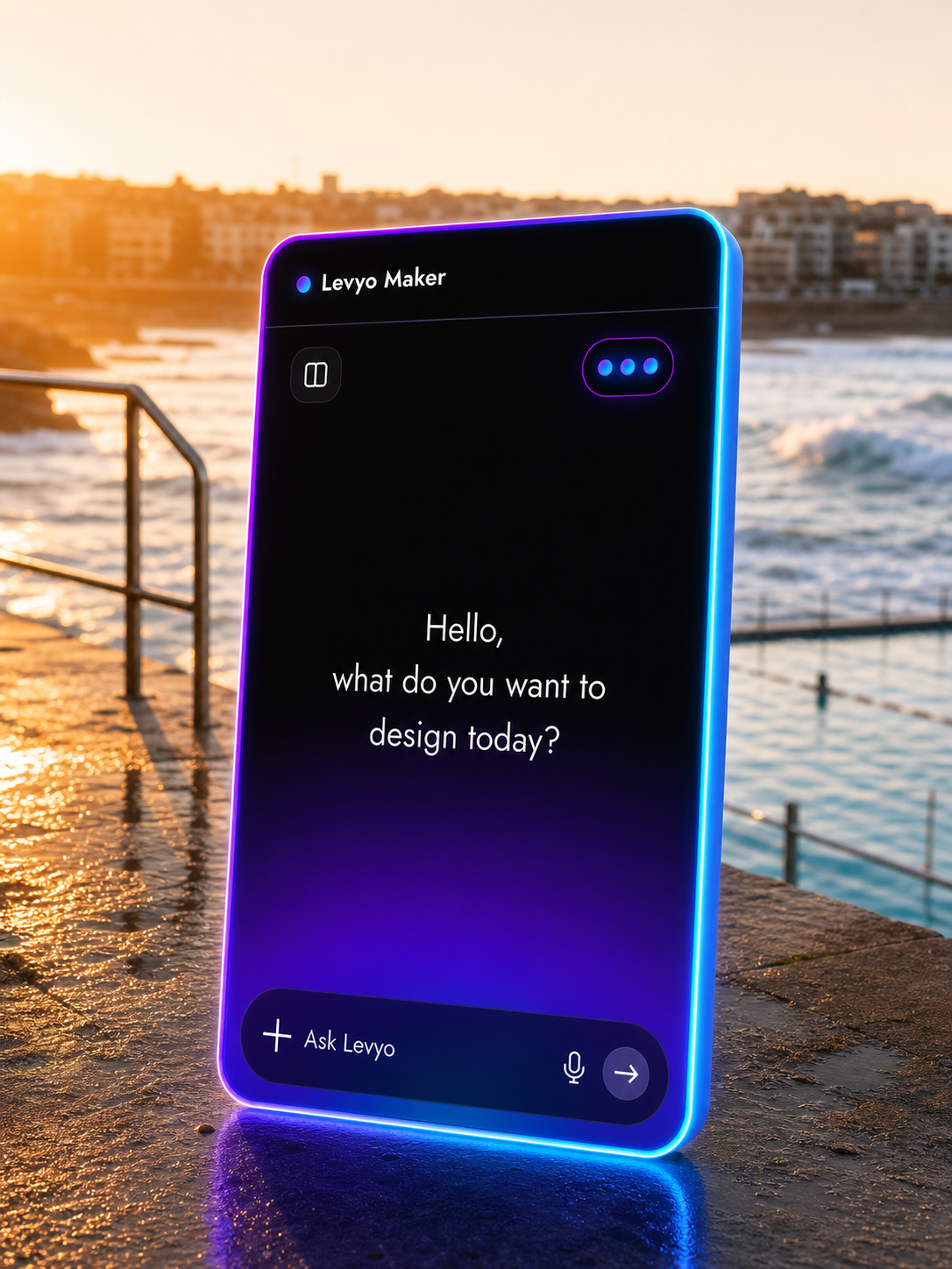 Levyo Maker input screen for beach cleanup t shirts