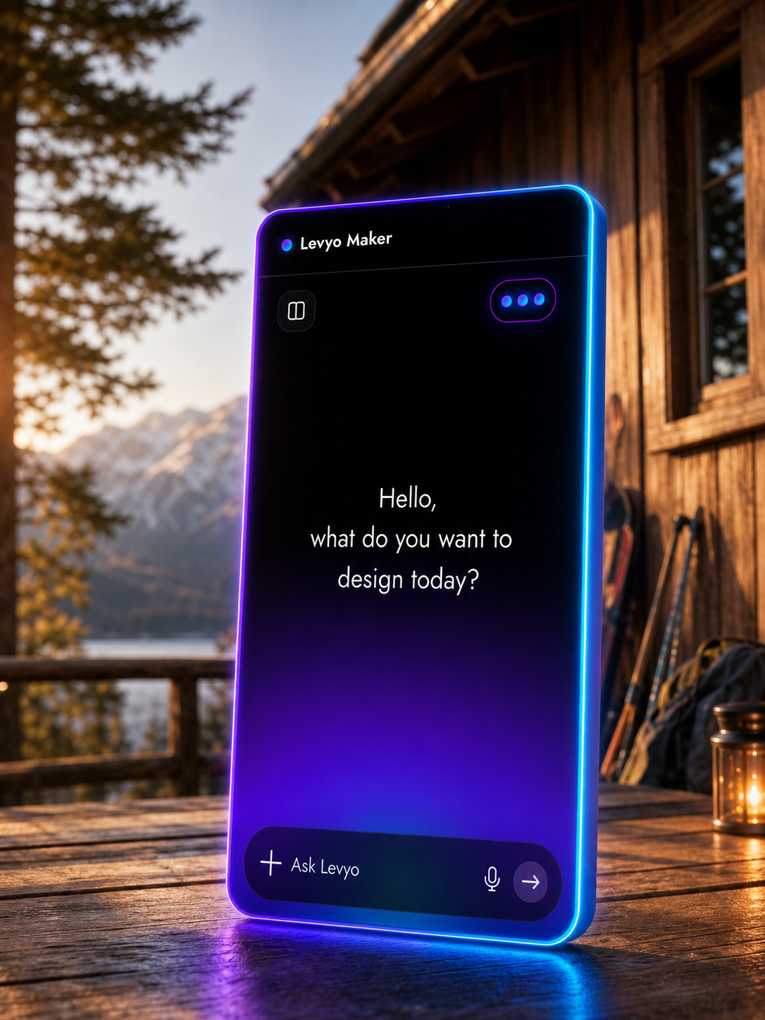 Levyo Maker input screen for camp cabin t shirts