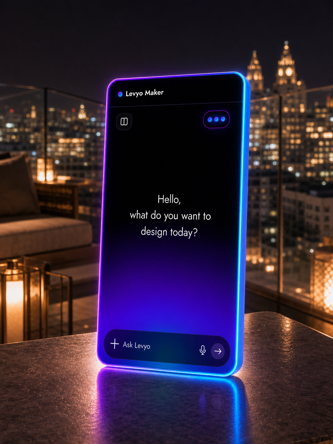 Levyo Maker input screen for cocktail night t shirts