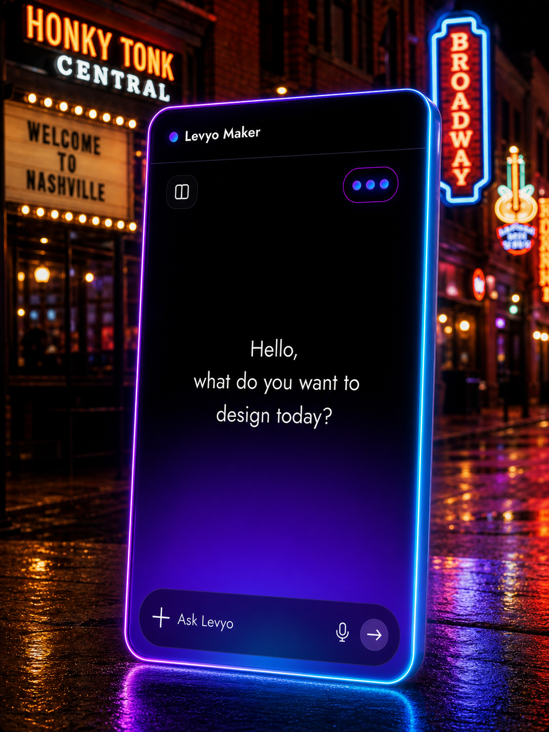 Levyo Maker input screen for gig night t shirts