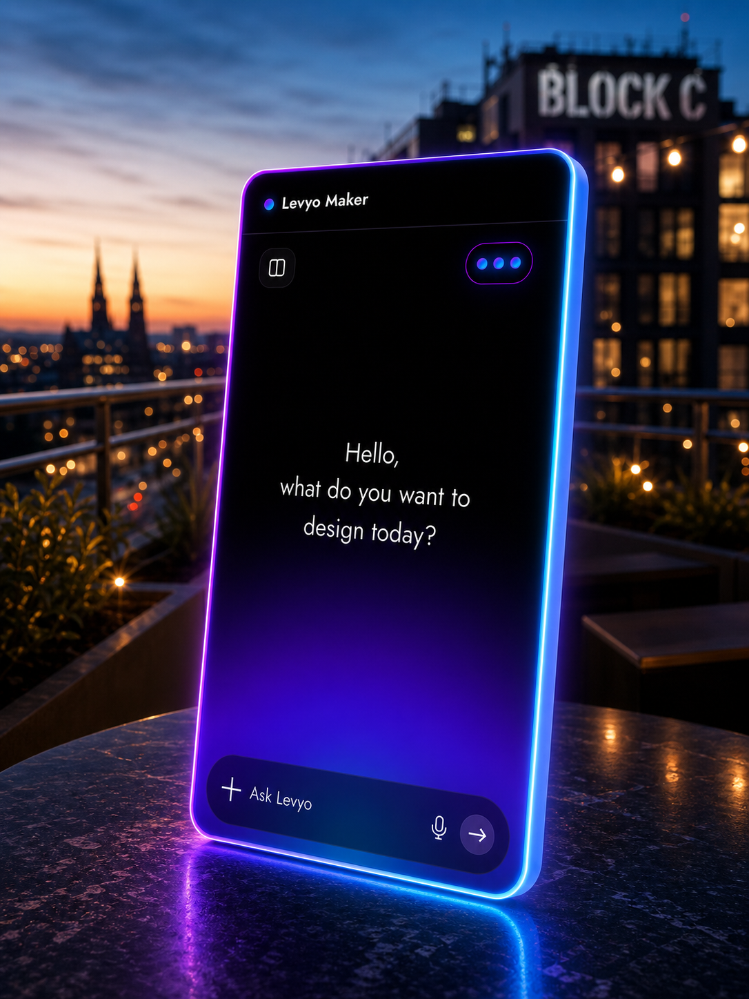 Levyo Maker input screen for halls social t shirts