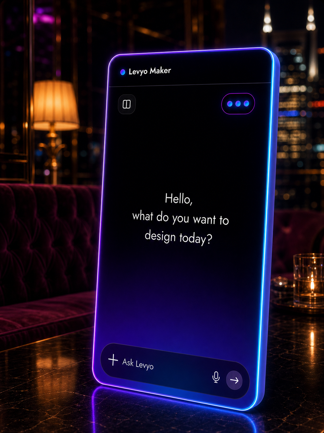 Levyo Maker input screen for karaoke night t shirts