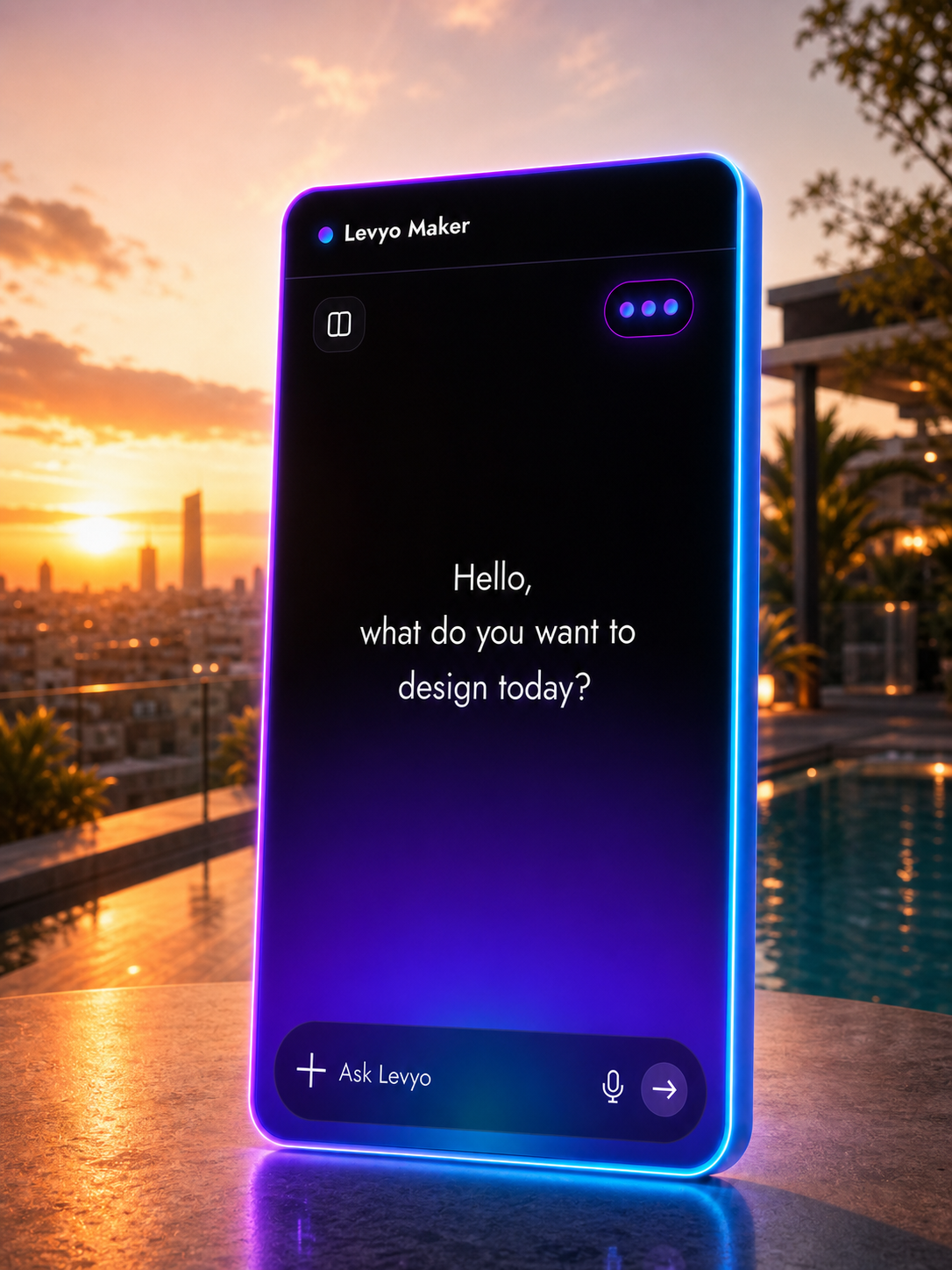 Levyo Maker input screen for pool party t shirts