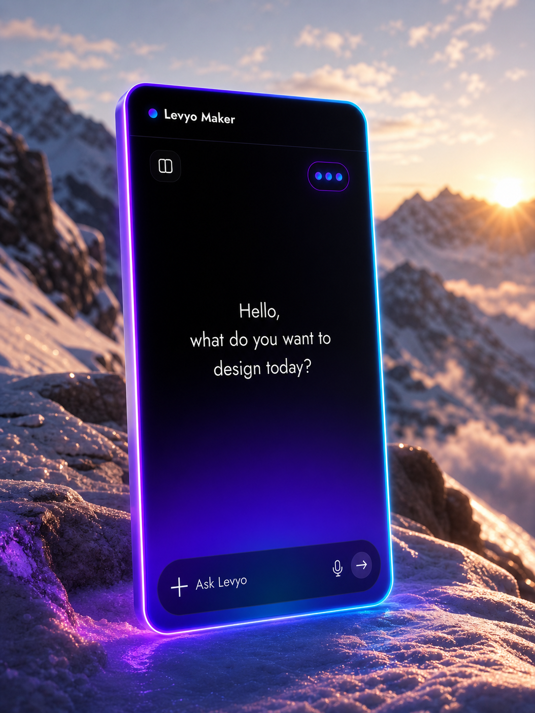 Levyo Maker input screen for snowboarding trip t shirts