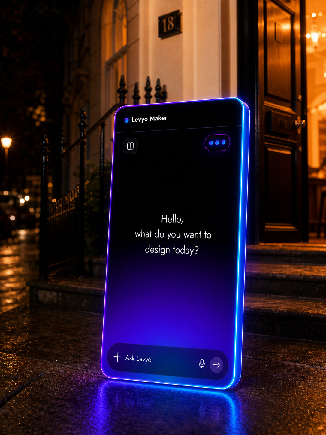 Levyo Maker input screen for student house party t shirts