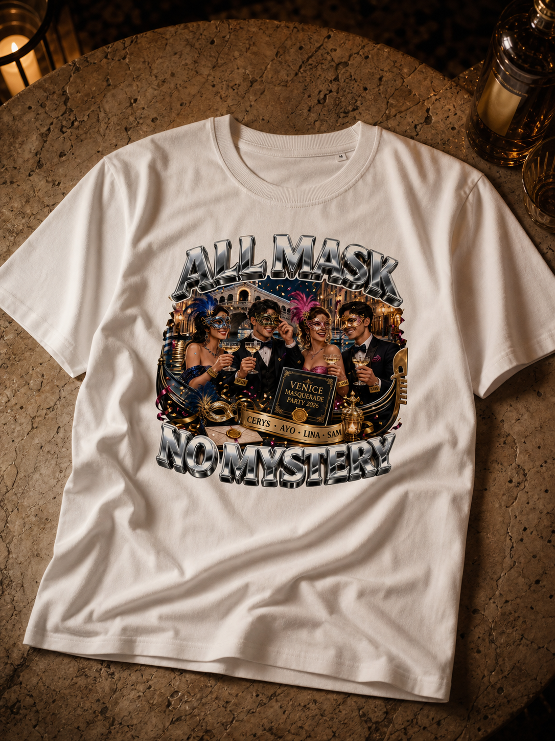 Levyo shirt visual for masquerade party t shirts