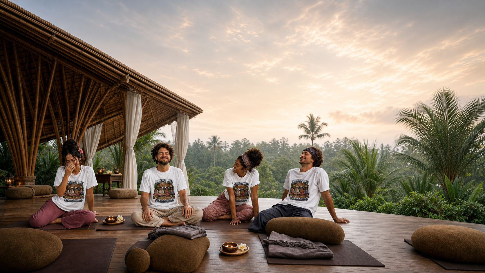 Meditation Retreat T Shirts Levyo shirt visual