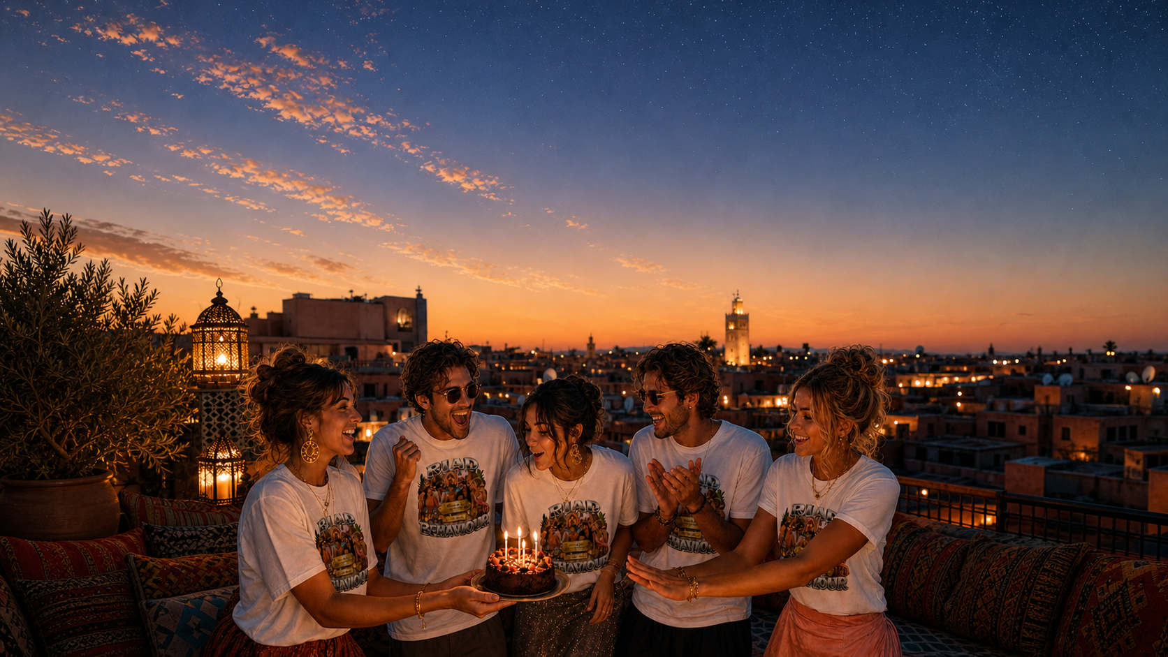 marrakech milestone birthday t-shirts custom shirt visual