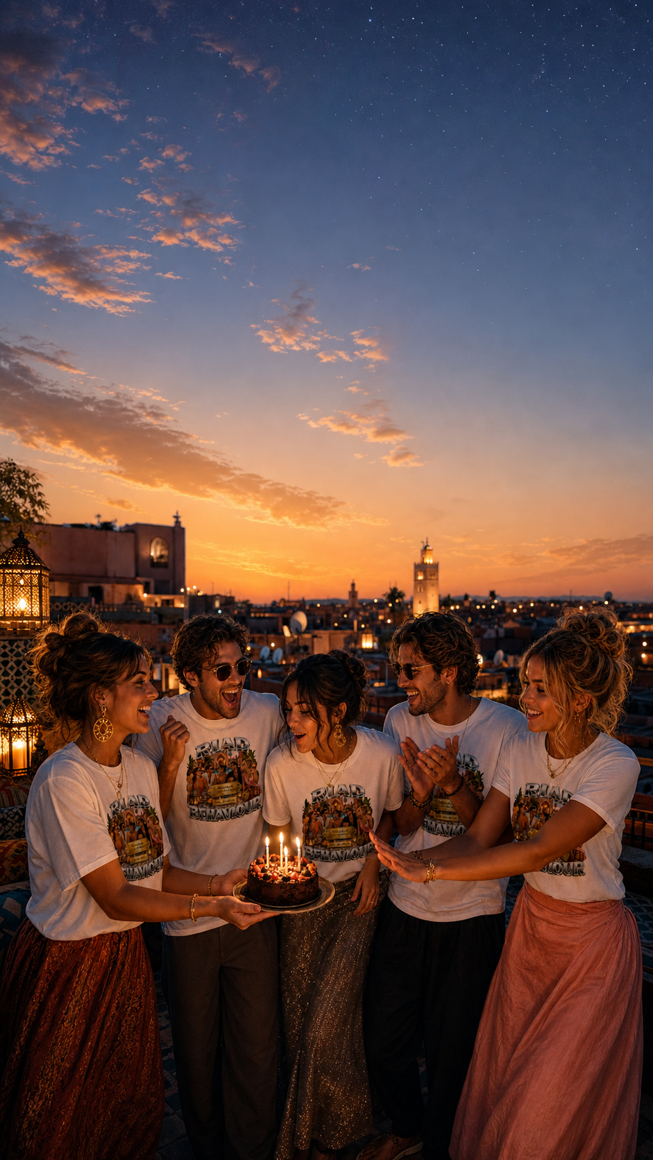 marrakech milestone birthday t-shirts custom shirt visual