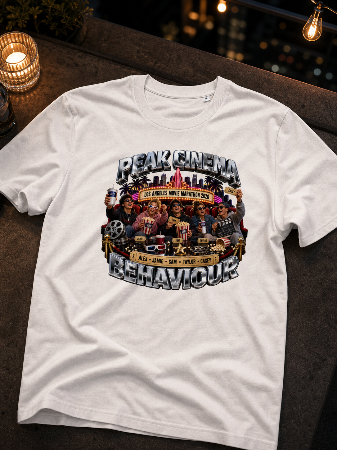 Levyo shirt visual for movie marathon t shirts