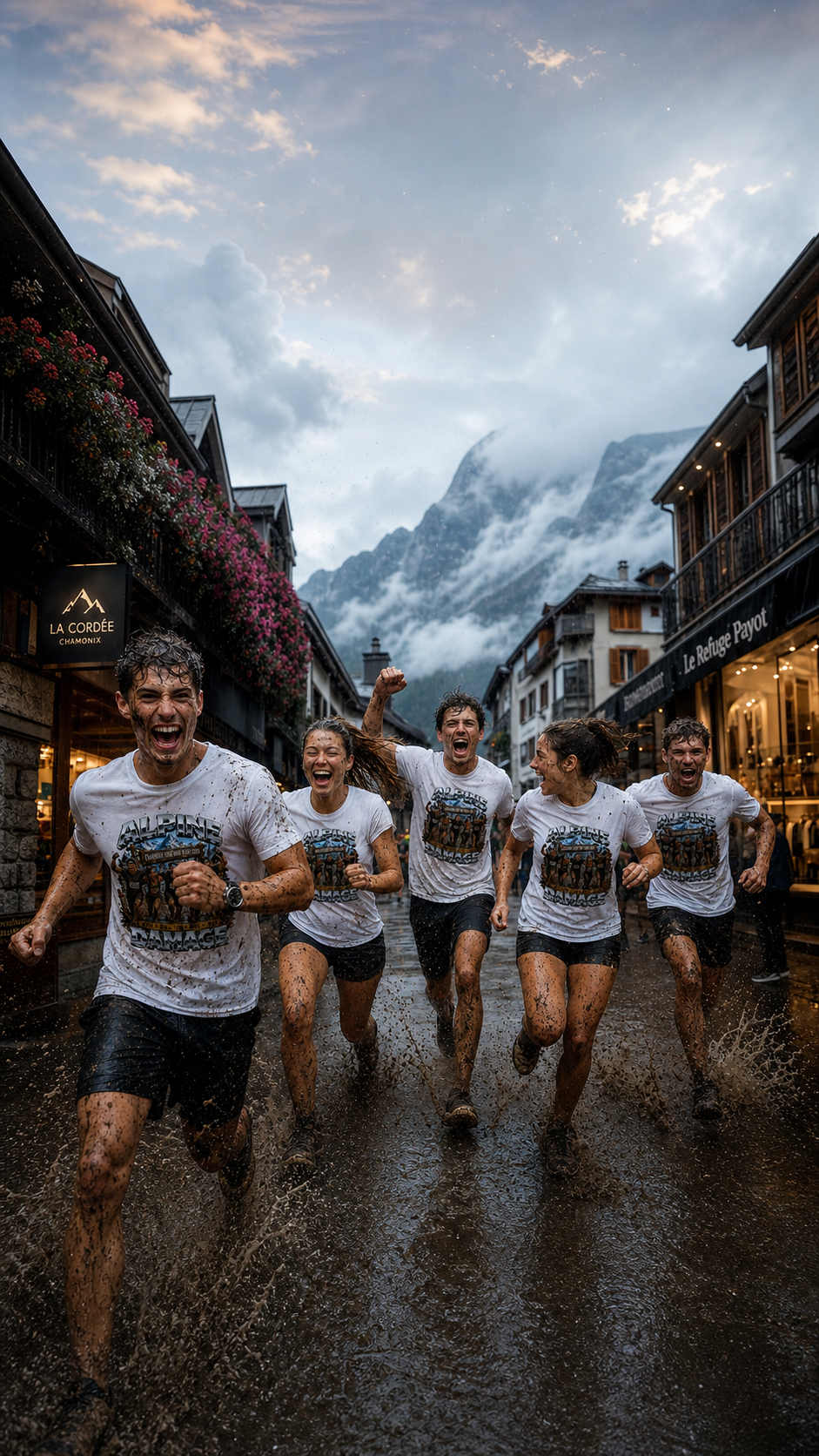 MUD RUN Team T Shirts Levyo shirt visual