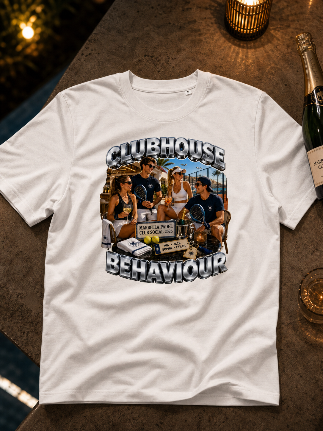 Levyo shirt visual for padel club social t shirts